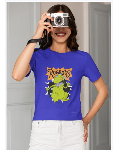 Polera Unisex Rugrats Bebes Reptar Dinosaurio Estampado