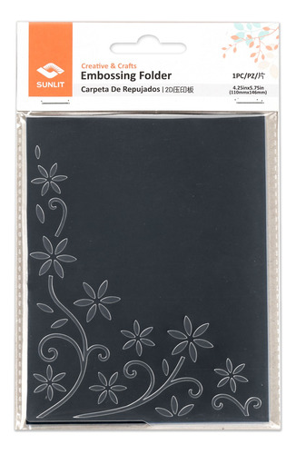 Placa De Textura Alto Relevo Embossing Folder 14,5cm 11cm