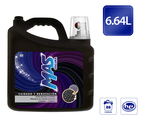 Mas detergente líquido oscura 6.64l