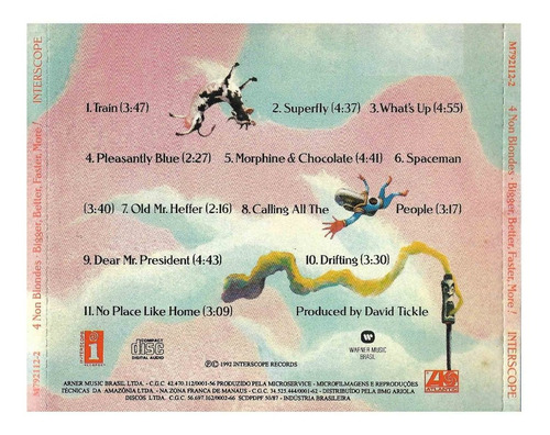 Cd 4 Non Blondes - Bigger, Better, Faster, More!