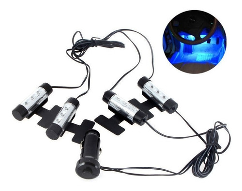 Led Para Ambiente Interno Carro Cor Azul