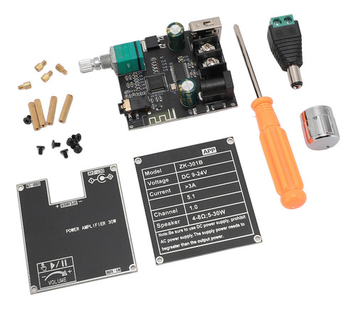 Módulo Amplificador De Potencia De 30 W Zk-301b Mono 5.1 Boa