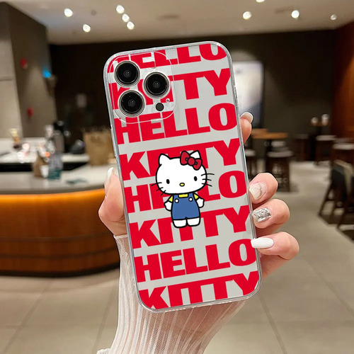 Funda De Teléfono Sanrio Hello Kitty Para iPhone 15 14 13 12