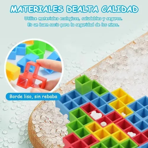 Nuevo 48pcs Tetris Tower Balance Game Con Bolsa, Juguetes