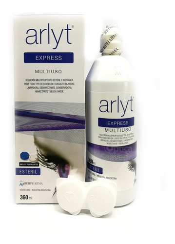Arlyt Express 360 Ml Solucion Para Lentes Contacto + Estuche
