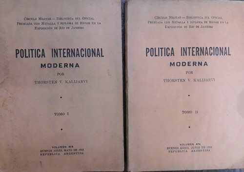 3475. Política Internacional Moderna- Kalijarvi, Thorsten 2t