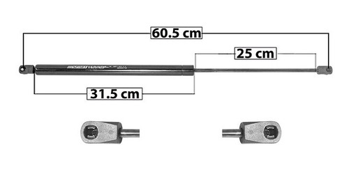 1-amortiguador 5a Puerta Izq O Der Spart Honda Cr-v 12-16