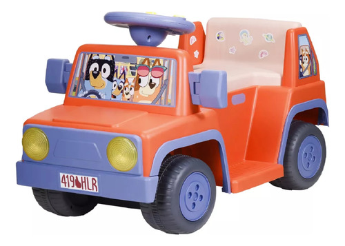 Bluey 6v Ride-on Edición Para Viajes Por Carretera Msi