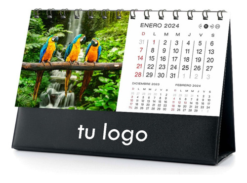 50 X Calendarios Almanaques 2024 Anillado Escritorio C/logo 