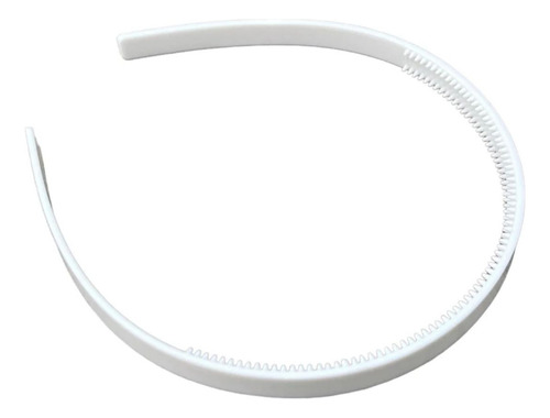 240 Tiaras Plástica Com Dentinho 10mm Branca - Atacado!