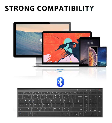 Teclado Bluetooth Iclever Bk10, Teclado Inalámbrico Universa