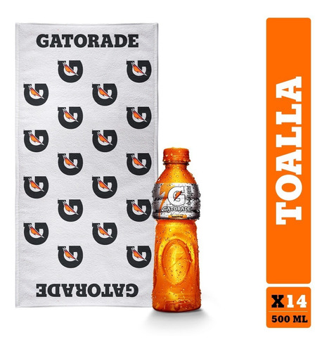 Gatorade X14 500ml + Toalla Gratis - mL a $6