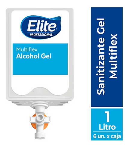 Alcohol Elite Professional Multiflex Gel 6 Unidades 1 Litros
