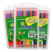 Comprar Colores Zeppelin Doble Punta 12 Lapices 24 Colores