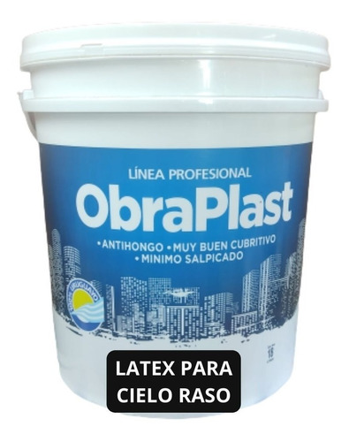 Cielorraso Latex 18 L - Obraplast Sinteplast