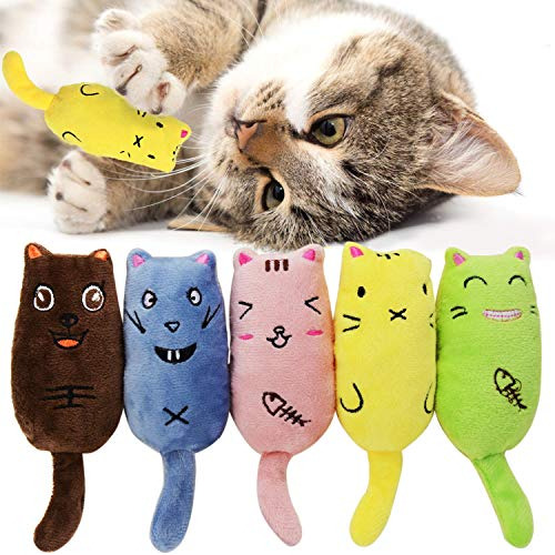 Legendog 5pcs Catnip Toy, Cat Chew Toy Bite Resistant Catnip