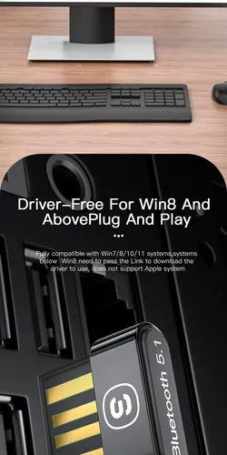 Adaptador Bluetooth 5.1 Essager Transmisor Receptor Pc