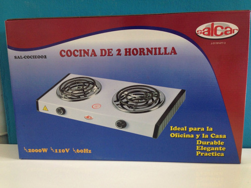 Cocina Eléctrica De Mesa 2 Hornillas Salcar (somos Tienda)