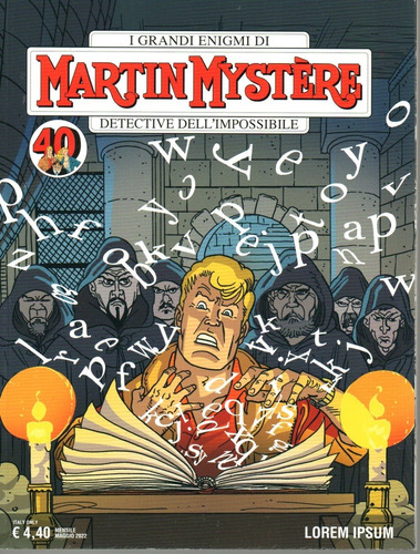 Martin Mystère Nº 387 - Lorem Ipsum - 100 Páginas Em Italiano - Sergio Bonelli Editore - Formato 16 X 21 - Capa Mole - 2022 - Bonellihq Cx479 I23