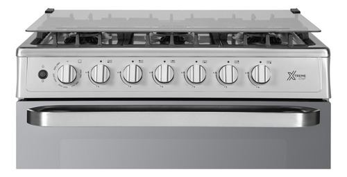 Estufa Midea De Piso Con Capelo 30 Xtreme Chef Silver Silver