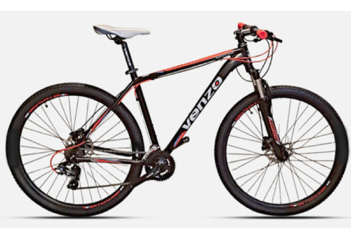 Bicicleta Venzo Skyline R29 21v Shimano Disco Hidraulc 2025 Negro/rojo S