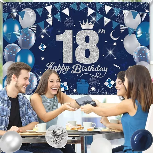 18 cumpleaños decoración fiesta decoración para mujer cartel de