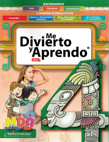 Me Divierto Y Aprendo 4 2024-2025 Mda Editorial Montenegro
