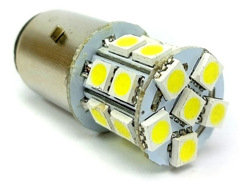 Lampara 12v 20 Leds 5050 Blanca Ba20d Moto Yumbo Gs/dakar