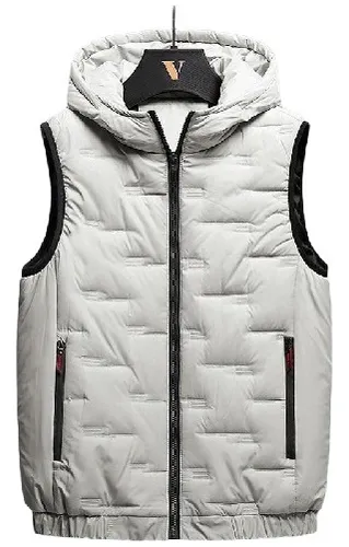 B Chaleco Casual De Plum n Para Hombre Talla Grande Inviern