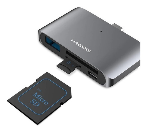 Hub Hagibis Usb C Leitor De Cartões P/ Smartphones Notebooks