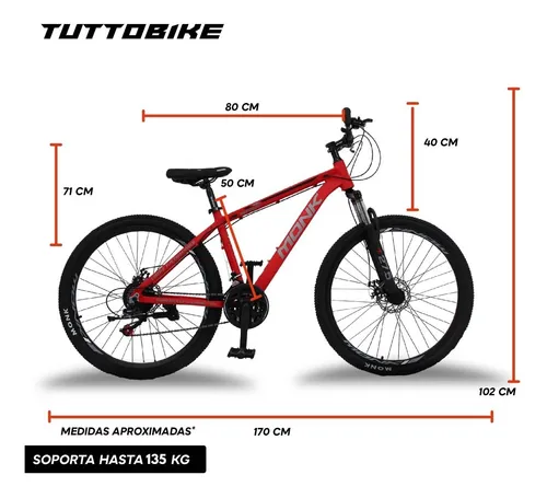 Rodada 27.5 para que estatura sale