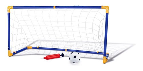 Kit Trave E Bola Infantil Chute Gol Rede E Bomba Dmt5075