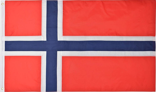 Green Grove Products Bandera De Noruega, 3 X 5 Pies, Nailon 