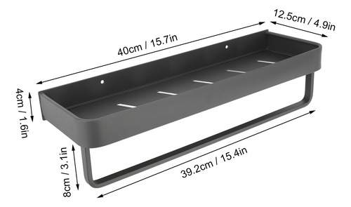 Estante Para Toallas De Baño Space, Taladro De Aluminio, Mon