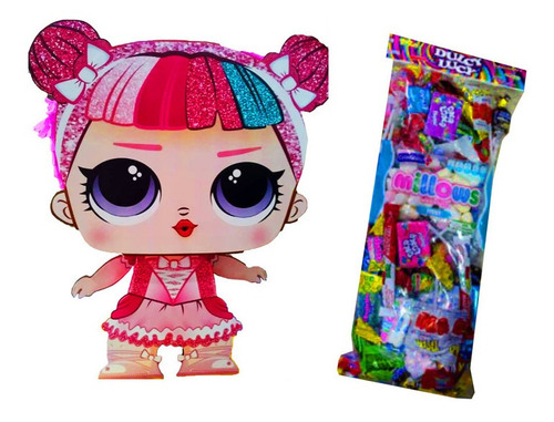 Muñeca Lol Pop En Piñata + Relleno Dulces Decoración