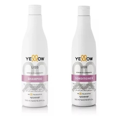 Shampoo + Acondicionador Liss Yellow Alfaparf