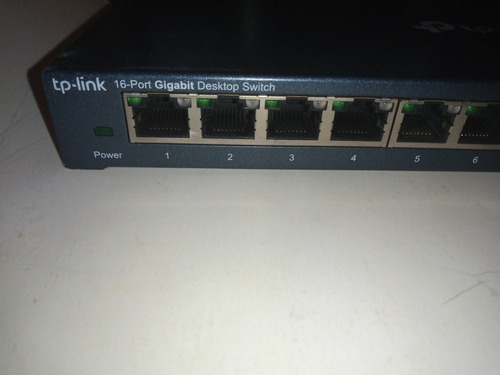 Imagen 7 de 7 de Switch Gigabit 16 Puertos Tplink Tlsg116 Usado