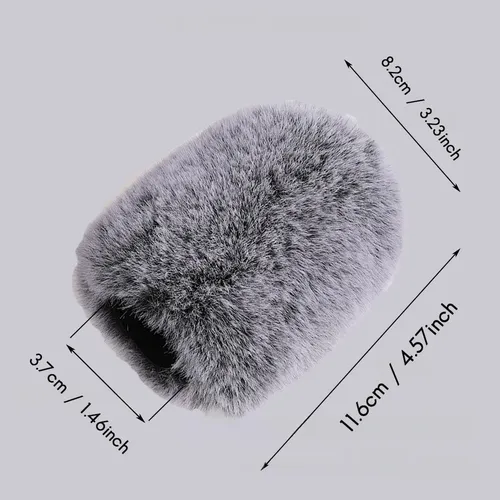 Microfone Furry Windscreen Muff Microfone Wind Cover Fuzzy