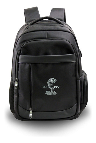 Shelby Vault Black Backpack | Poliéster 1680d Con Moldura De