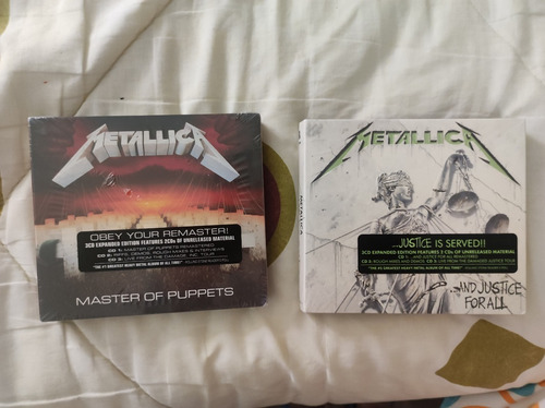Metallica 2 Albums Cd Master Of Puppets And Justice For All 