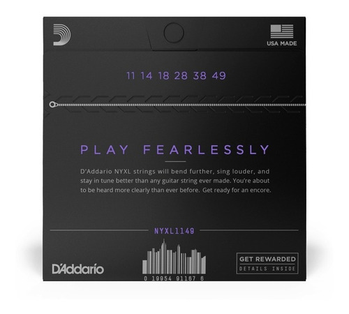 Imagen 4 de 4 de Daddario Nyxl1149 Encordado .011 Para Guitarra Eléctrica