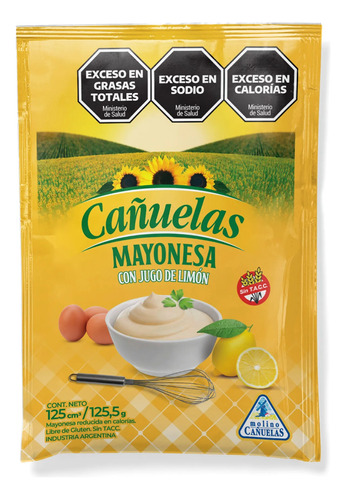 Mayonesa Cañuelas 125 Gramos Pack 20 Unidades 