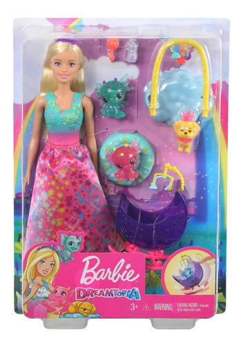 Barbie Dreamtopia Niñera De Mascotas Y Dragones