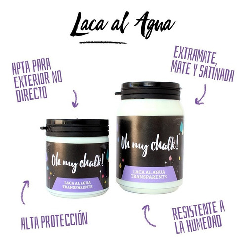 Laca Al Agua Oh My Chalk! 370cc - Belgrano/ Envíos