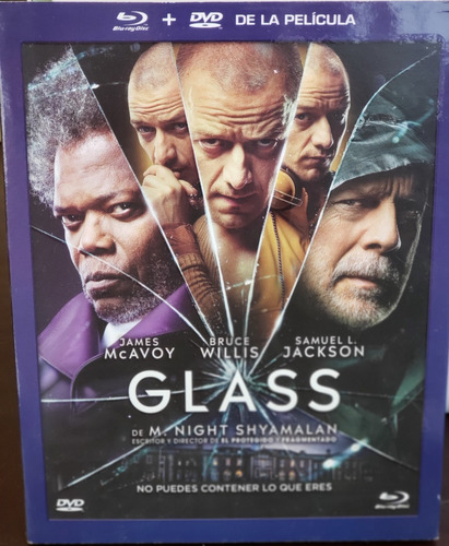 Glass Película Blu-ray Y Dvd + Split Blu-ray Nueva