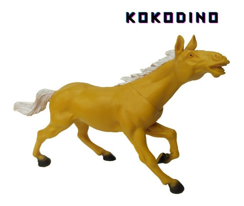 Caballo Marron Claro Palomino Juguete Goma Granja Kokodino