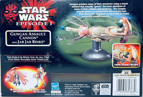 Gungan Assault Jar Jar Binks 9cm Star Wars Episode I Hasbro