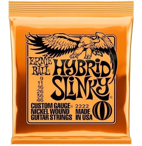 Encordado Ernie Ball Eb2222 Hybrid Slinky 009-046