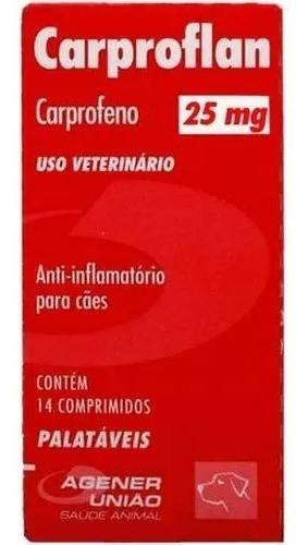 Anti-inflamatório Para Cães Agener União Carproflan 25mg