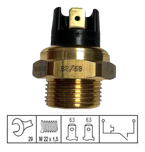 Valvula De Temperatura Universal 82-68 Original 